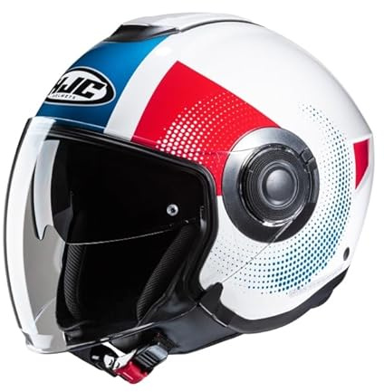 HJC I40N Pyle White Blue Red MC21 Motorcycle Helmet