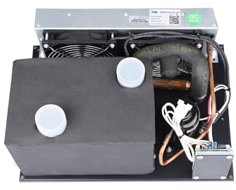 Micro DC Klimaanlage, 48V 450W HVAC Einheit mit R134A Kältemittel, Leistungsstarkes Kühlsystem für Autos