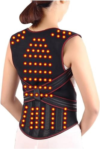 Selbstwärmende Rückenstütze Physiotherapie Mit 108 Magneten Gürtel Zur Vollständigen Rückenstützung Haltungskorrektur Beheizbare Korsettweste Für Männer Und Frauen Hält Warm(L)