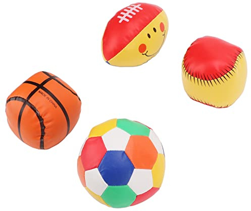 Alomejor Sport-Stressbälle, Multifunktional, PU-Leder, Dekompression, Rugby, Fußball, Basketball, Baseball, für und Erwachsene, Indoor-Outdoor-Aktivitäten