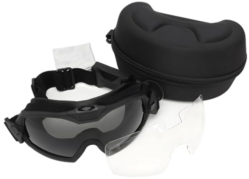 Machify Gafas Airsoft con ventilador, antivaho, lente transparente, a prueba de arena