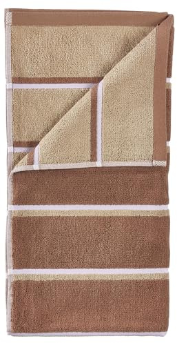 Zone Denmark Sauna Handtuch 100 x 50 cm Terracotta/Camel/Lupine