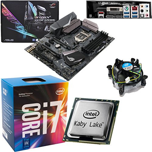 Components4All INTEL Kaby Lake Core i7 7700 3.6Ghz CPU (Turbo 4.2Ghz), ASUS ROG Strix Z270F Gaming Motherboard Pre-Built Bundle NO RAM
