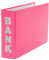 Bankordner / 140x250mm / für Kontoauszüge / Farbe: pink