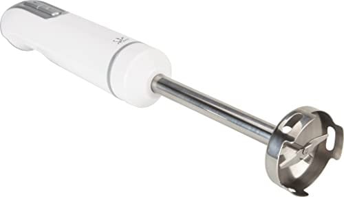 Jata BT158 Batidora de Mano 700 W, Incluye Vaso Medidor 800 ml, Doble cuchilla, 2 velocidades, Pie de acero Inoxidable desmontable