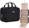 NISHEL Reise-Kulturtasche für Damen, großes Fassungsvermögen, Reise-Essentials-Organizer, hängende Make-up-Tasche für Accessoires, Kosmetik, Toilettenartikel, schwarz