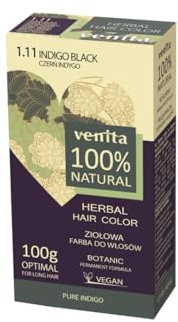 Venita Herbal Hair Color Haarfärbemittel, 1.11 Indigo Black, 100 ml