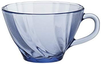 Duralex Beau Rivage 4002BR06A0111 Coffee Mug, 180 ml, Glass, Blue, Set of 6