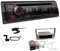 Kenwood KDC-BT450DAB 1-DIN DAB Autoradio Bluetooth CD USB AUX Einbauset passend für Opel Corsa D 2006-2014 Satin Stone