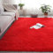 CHBIN Kunstfell 100x140cm Teppich Wohnzimmer Nachahmung Wolle Teppich Fellteppich Faux Lammfell Flauschig für Wohnzimmer Kinderzimmer Schlafzimmer Flur Läufer, Rot
