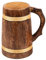 GoCraft Handmade Wooden Beer Mug | Camping Travel Outdoor Mugs for Men | Tea Coffee Cup with Handle | Craft Tankard Drinking Stein