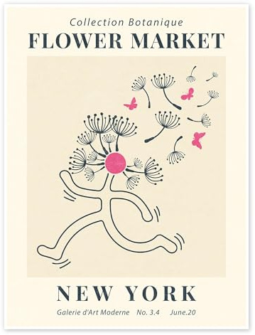 Flower Market New York I Poster von TAlex 30 x 40 cm Pastell Wandbilder Wanddeko