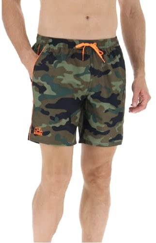 Sundek Costume da Bagno Lunghezza Media Vita ELASTICATA M420BDP0153 (M, Deep Forest)