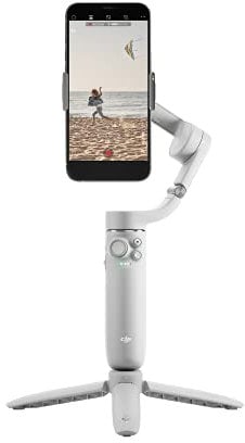 DJI OM 5 Smartphone Gimbal Stabilizer,3-Axis Phone Gimbal,Built-In Extension Rod,Portable,Foldable, Android, iPhone Gimbal with ShotGuides,Vlogging Stabilizer,YouTube TikTok Video, Gray(Renewed)