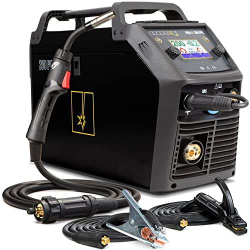 ALLWELD SPARTUS ProMIG 200 PFC Schweißgerät MIG MAG MMA WIG 230V 50Hz 10-200A, Set zum Auswählen:Solo