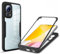 PEIYE Hülle für Xiaomi Mi 13 Lite, 360 Grad Rundumschutz Stoßfeste Handyhülle mit Integriertem Displayschutz, Transparent Soft TPU Bumper Schutzhülle -Schwarz