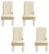 WWYL Esszimmer Stuhlhussen 2er/4er/6er Set, Wasserdichtes Pu Leder Stretch Stuhl-Universell Stuhlhussen Haus Büro Restaurant, Dekor Moderne Spann-Abdeckung (Beige,4-Stück)