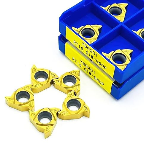 UANGLI Messer RT16.01W-G60P YBG201 /RT22.01W-N60P YBG201 Gewindeschneiden for Hartmetalleinsatz mechanische Drehmaschine for CNC-Drehmaschine (Size : RT22.01W-N60P YBG201, Color : 10PCS(1box))