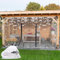 KGUDYS Abdeckplane Wasserdicht 1x0.8/1.5x2.2/3x3m,0.3mm Transparente Plane Mit Reissverschlüssen,Gewächshaus Pflanzenschutzabdeckung,PVC Reissfeste Zeltplane,Heavy Duty Klare Plane,WxH-3x2m/9.8x6.6ft