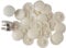 BOXONLY Screw Cover Caps, Phillips Screw Head Protection Decoration Cap,Creamy White,100Pcs