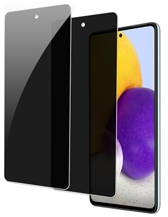 【2 pièces】 Verre Trempé Protection Écran Anti-Espion pour Samsung Galaxy A71/A72/A73,Film de Protection en Verre Trempé, Anti-Espion,Dureté 9H