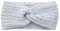 Winter Häkelarbeit Stirnband Mädchen Frauen Haarband Verdicken Stirnbänder Kopfband Haarband Ohrenwärmer Headwrap für Einkaufen Skifahren Laufen,Silber grau