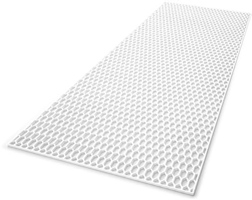 Groß Racing Gitter Tuning 40x120 cm ABS Kunststoff Waben in RAL Farben (Signal Weiß RAL 9003)