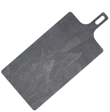 TAGLIERE HPL RETTANGOLARE CON MANICO - FINITURA ARDESIA NERO 36x20x05 cm