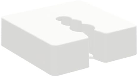 50x Distanzklötze Unterleger Distanzstücke Abstandhalter Trageklötze Ausgleichstücke 50mm x 50mm (LxB) (weiß - 15,0mm stark)