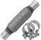ATEC Germany 1x tuyau flexible d'échappement avec tuyaux de raccordement 45 x 200 Inner braid ; 2x colliers de montage