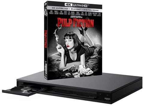 MULTIREGION Blu-ray Player Compatible with Sony UBP-X800M2 MULTIREGION Blu-ray Region A, B & C - DVD Regions 1-8 - Bundle Including Pulp Fiction 4K UHD Disc