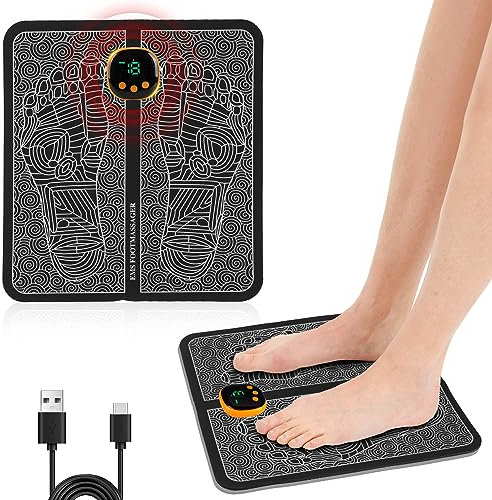 Neu Fussmassagegerät EMS Fußmassagegerät,EMS Fussmassagegerät Fußmassagegerät Elektrisches USB, mit 8 Modi & 19 Einstellbare Frequenzen