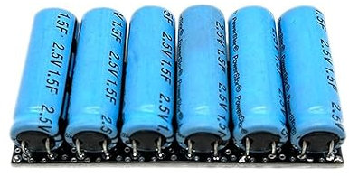 JUUTQA 10 Set Powerstor 15 V, 0,25 F, Superkondensator-Modul, Gleichrichtermodul, 2,5 V, 1,5 F, Superkondensator, Backup-Stromversorgung