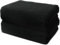 Juego de Toallas de Baño - 2 Toallas de Baño Adultos Extra Grandes - 90x180 cm - 100% Algodón Premium - Confeccionadas con Tejido de Rizo Extra Suave & Absorbente - Certificado Oeko-Tex - Ôhm - Negro