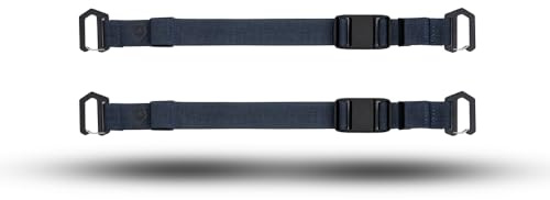 WANDRD Premium Accessory Straps: Durable 1'' Straps w/Magnetic Buckle, Metal Gatekeepers & Reflective Logo (2-Pack)'