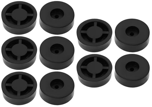 YINETTECH 10PCS Audio Floor Mat Subwoofer Rubber Feet Round Speakers Non-Slip Rubber Feet for Speakers Furniture Home Appliances Pad 45x15mm