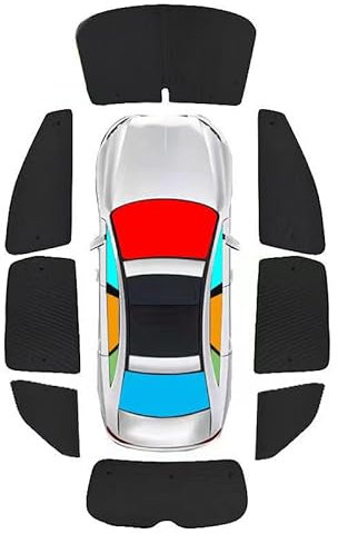 OTTSAN Sonnenschutz Auto für BMW X5 F15 2013-2018, Sonnenblende Auto Netz UV Schutz Autofenster Sonnenschutz Seitenscheibe Privatsphäre Auto Zubehör,Full Set 8pcs