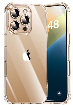 Melomon Clear Case for iPhone 16 Pro (6.3''),16 Pro Clear Case Anti-Scratch PC Back, Slim Soft TPU Shockproof Bumper Cover for iPhone 16 Pro - Clear