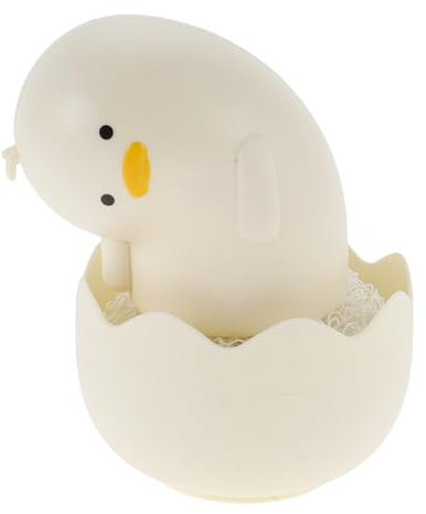 CAPASTEC Spülbürste in Entenform mit Griff, Cartoon-Küchenbürsten zum Reinigen, Geschirrschrubber Reinigungsbürste für Spüle, Töpfe, Pfannen, Weiß