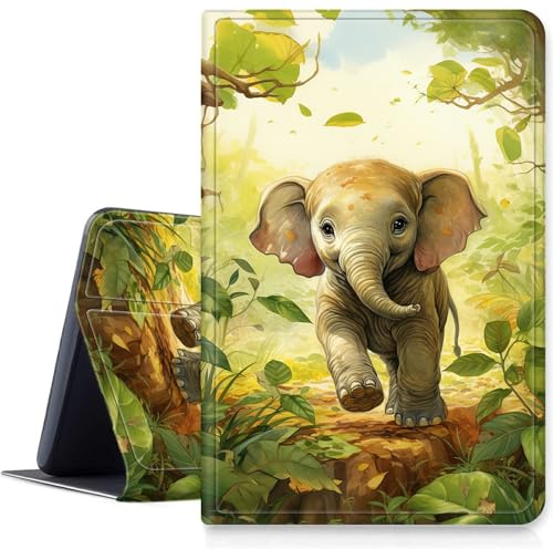 DIGTIALL Case for Fire HD 10 2023/2021,Baby Elephant | DIGTIALL Slim Cover for Fire HD 10 & 10 Plus Tablet 13th/11th Gen 10.1, Folding Stand Protective Case Auto Wake/Sleep