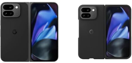 Google Pixel 9 Pro Fold – Smartphone Android débloqué avec Gemini – Triple Appareil Photo arrière avancé – Écran Pliable – Vidéo en Mode Mains Libres – Noir Volcanique, 512GB + Case