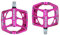 LNVBGHR Mountainbike-Pedale aus Aluminiumlegierung, 3-Lager-Verbundwerkstoff, hochfeste, rutschfeste Oberfläche, 9/16 for Rennräder, BMX, MTB, Fixie-Fahrräder, Flatbikes, 1 Paar(Pink)