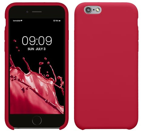 kwmobile Housse Compatible avec Apple iPhone 6 / 6S Coque - Housse de téléphone Protection Souple en TPU Silicone - Rose Framboise