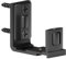 ETIASQSA Adjustable Roller Floor Guide for Sliding Door, Wall/Door Guide Bottom, Black