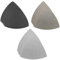 JchEnye Triangle Detail Sander Paper Sander Set 800/1500/3000 Grit 3-1/2 in. Silicon Carbide Sanding Pads 15 pcs.