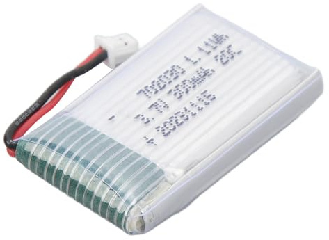 Batterie au Lithium 3,7 V 300 MAh, Batterie 20C 702030 avec Prise Droite PH1.25, Télécommande et Batteries de Véhicule Contrôlées par Application pour Drone RC, Hélicoptère,