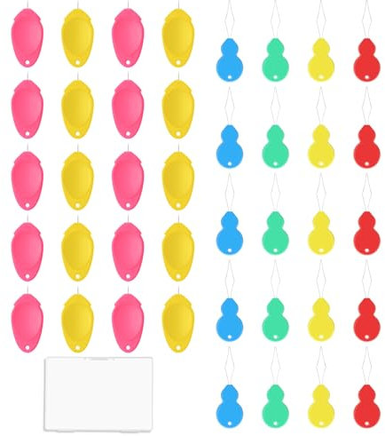 oruola 40 Stück Einfädelhilfe für Nähnadeln,Nadeleinfädler Einfädelhilfe,Einfädler für Nadeln,Nähnadelneinfädler,Handnähen und DIY Stickerei Werkzeug,Mehrfarbig