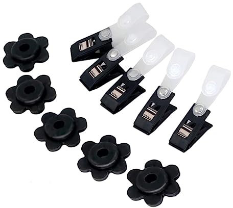 TOGEVAL 1satz Gartenflaggen Clips Und Stopper Anti-Wind Für Gartenflaggen Langlebig Und Einfach Zu Verwenden Für Sichere Flaggenmontage Im Freien