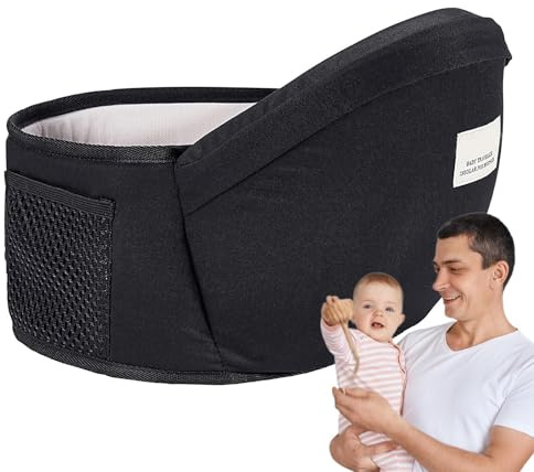 Mom Cozy Babytrage – Hüfttrage für Babys, verstellbarer Hüftgurt für Babytrage | Ergonomische Babytrage für Kleinkinder, Hüfttasche, einfache Reise für Kinder, Mädchen