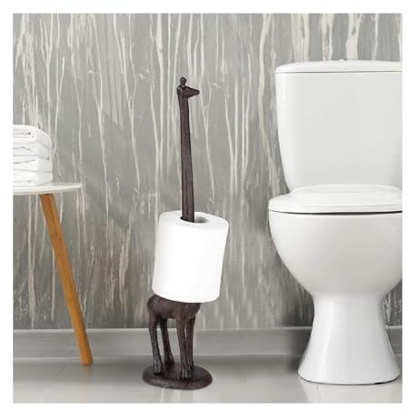 M.J COMFY-LIFE Animal Toilet Paper Holder Freestanding Kitchen Paper Towel Roll Pole